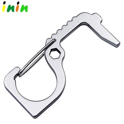 Zinc alloy good quality silver black gold push the elevator button key chain