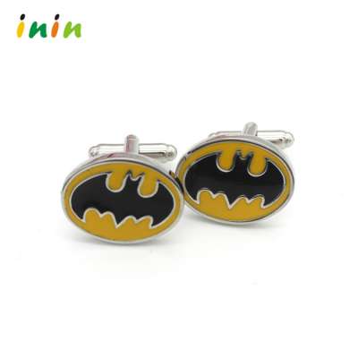 Top quality fashion batman cufflinks with hard enamel