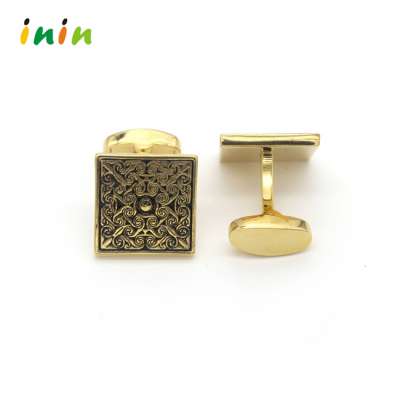 Gold Royal Cufflinks With Custom logo Metal Cufflinks