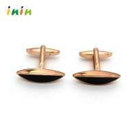 Mens accessories high quality shirt rose gold plating cufflinks